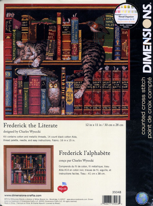 Dimensions Counted Cross Stitch Kit - Frederick the Literate