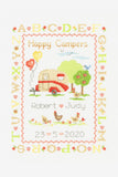 DMC Counted Cross Stitch Kit - Happy Campers Sampler