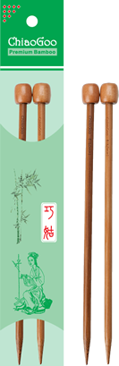 ChiaoGoo - Bamboo straight needles - 18 cm Patina colour