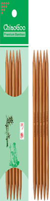 ChiaoGoo - 20 cm Double Pointed Bamboo - Patina colour
