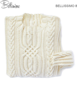 Bellissimo TX525 - Mens Cabled Pullover in 8-ply / DK