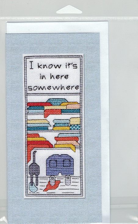 Cross-Stitch Card and Bookmark set - I know it's here somewhere...