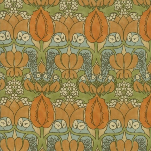 C.F.A. Voysey Collection - The Owl in Gold Colourway