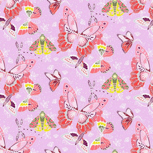 Aerial Butterflies - Stunning pick and yellow butterflies on Pink Background