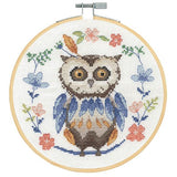 DMC Counted Cross Stitch Kit - Folk Owl (includes hoop!)
