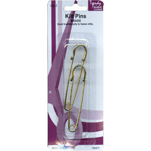 Kilt Pins - Brass pack of 2 pins
