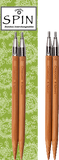 ChiaoGoo - SPIN Bamboo Interchangeable Circular Needle Tips 13 cm Patina colour