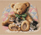 Dimensions Counted Cross Stitch Kit - Teddy and Kittens