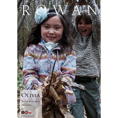 Rowan Knitting Pattern - Olivia Girls Cardy by Lisa Richardson using Felted Tweed