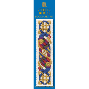 British Textile Heritage Cross-stitch Bookmark kit - Celtic Bird