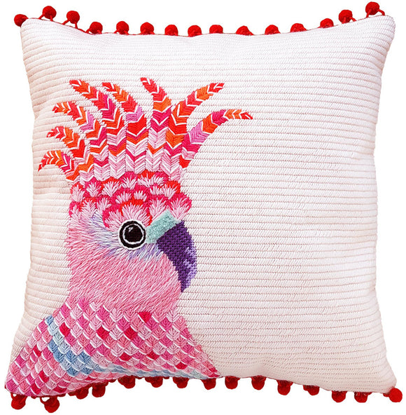 Tapestry Cushion kit - Pink Cockatoo