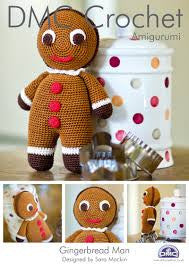 DMC Crochet Pattern - Amigurumi Gingerbread Man in 4-Ply / Fingering