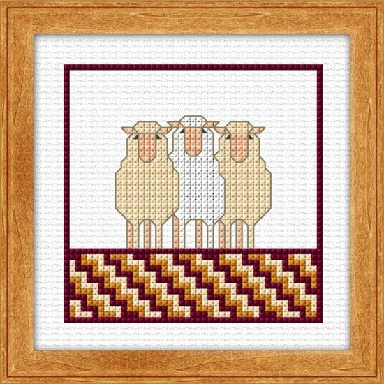 CraftCo Cross-stitch kit - Sheep Trio