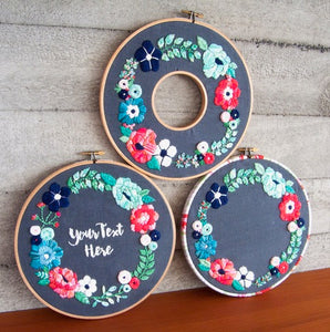 Embroidery Kit - Springtime Wreath