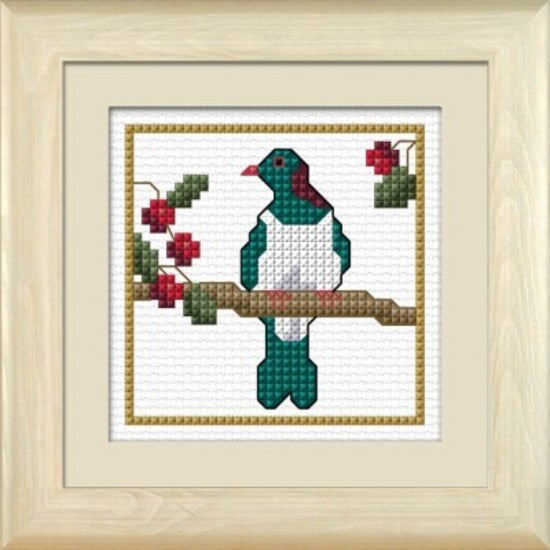 CraftCo Cross-stitch kit - Kereru, the Wood Pigeon
