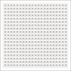 Daruma - Pre-printed Sashiko Fabric in Butterfly design on White Background
