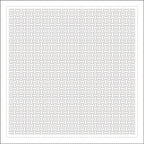 Daruma - Pre-printed Sashiko Fabric in Basket design on White Background