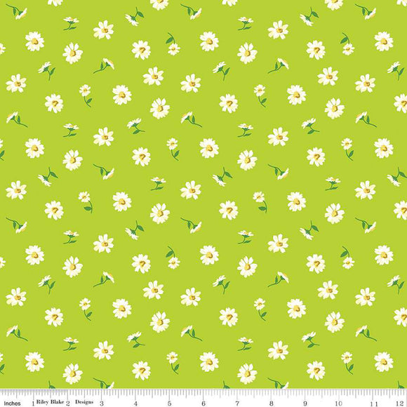 Liberty of London London Parks Collection - Dulwich Daisy in Lime for Summer