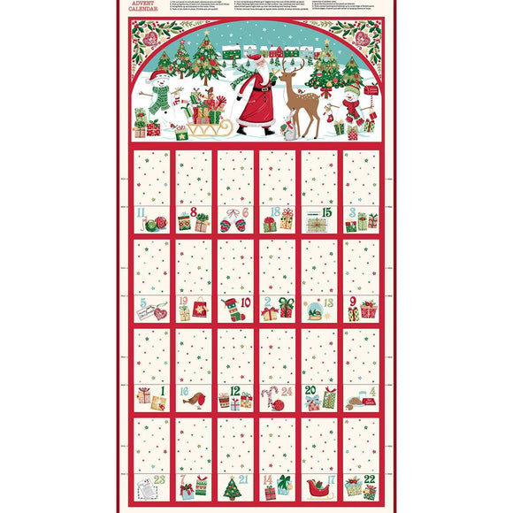 Christmas Wishes - Advent Calendar Panel by (60 cm panel)