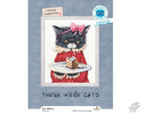 RTO Cross Stitch Kit There were Cats Collection - I Bring Happiness