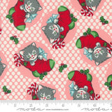 Urban Chiks Kitty Christmas for Moda - Kitties in Christmas Stockings in Cheeky Colourway