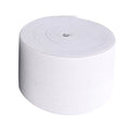 Roll of white elastic on a white background