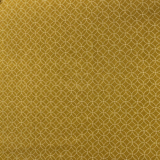 Marui - Japenese Mini Patterned Print on Mustard Background