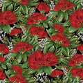 Native Charm - Pohutukawa Blossoms on Black