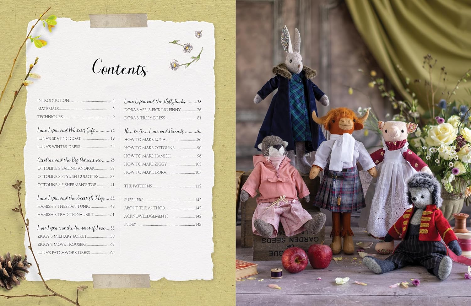 Luna Lapin and Friends, a Year of Making: Sewing patterns and stories from Luna's Little World