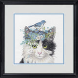 Dimensions Counted Cross Stitch Kit - Floral Crown Cat