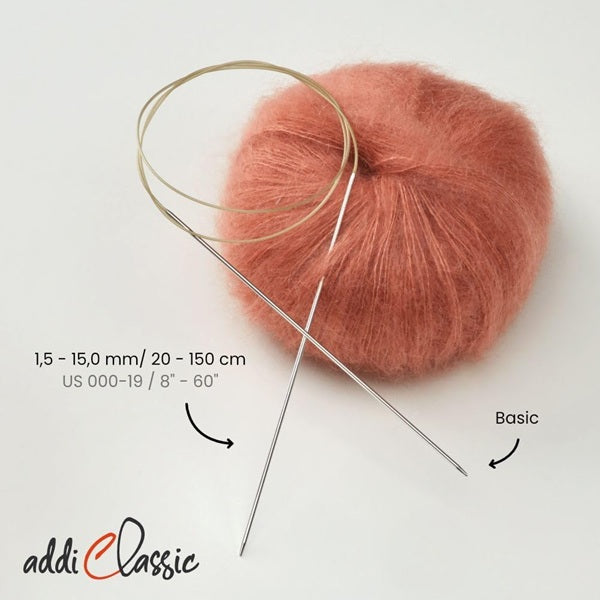 ADDI - Fixed Circular Needles - 20 cm to 100 cm long