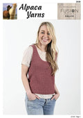 Alpaca Yarns Crochet Pattern 2436 - Ladies Crochet Singlet in 4-Ply / Fingering