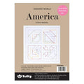 Sashiko World America Flower Baskets pre-printed fabric panel packaging