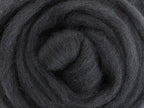 Closeup of New Zealand unspun fibre in colour Slate