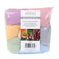 Picture of a sampler pack of New Zealand unspun fibre with a theme of Pastel Colours