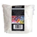 Picture of the packaging of 100 grams of New Zealand Merino and Silk unspun fibre dyed in multi-colour vanilla off-whites