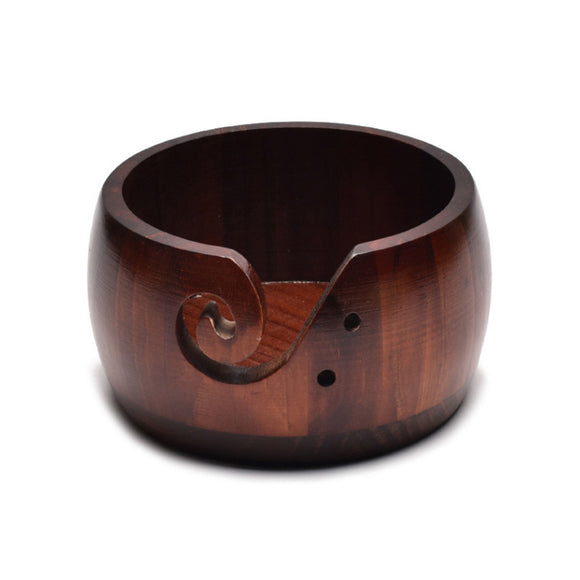 Wood Yarn Bowls - Lacquered, Three wood options available