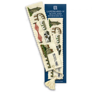 British Textile Heritage Cross-stitch Bookmark kit - Landmarks of Scotland