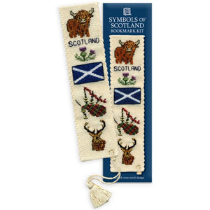 British Textile Heritage Cross-stitch Bookmark kit - Symbols of Scotland