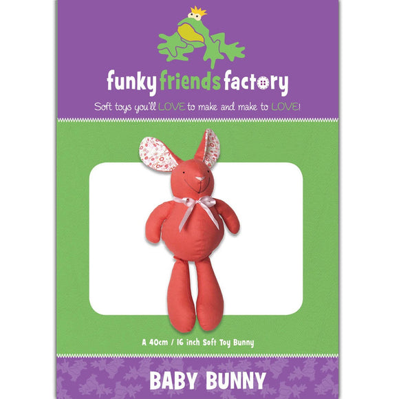 Funky Friends Soft Toy Pattern - Baby Bunny