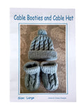 Bootie and Cabled Beanie Kit - includes Merino Bootie Soles