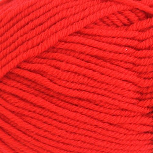 Close-up of bright red yarn