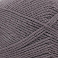 Close-up of gray yarn with visible texture