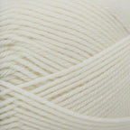 Close-up of ivory-colored yarn 