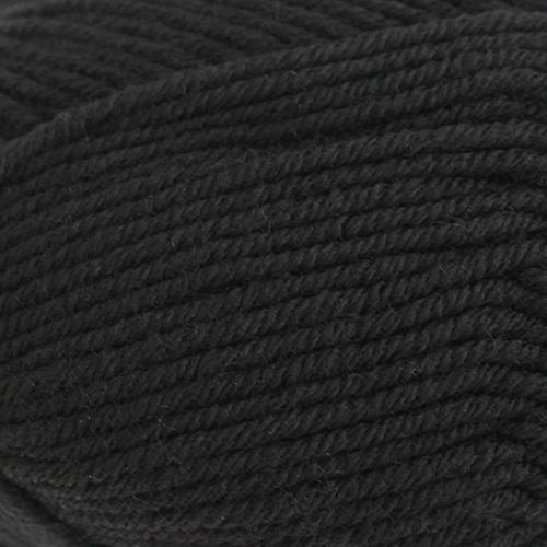 Close-up of a ball of black yarn
