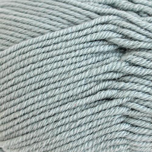 Close-up of light blue yarn strands