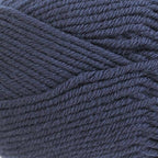 Close-up of dark blue yarn with visible texture