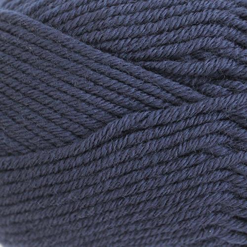 Close-up of dark blue yarn with visible texture
