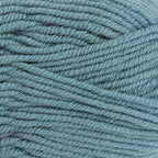 Close-up of a ball of blue yarn
