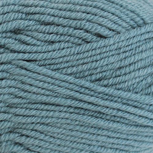Close-up of a ball of blue yarn